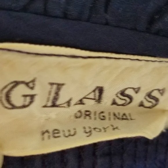 Rare Vintage 40s Glass Original Blue Ruffle Cotton Voile Tie-Waist A-line Dress - Picture 11 of 11